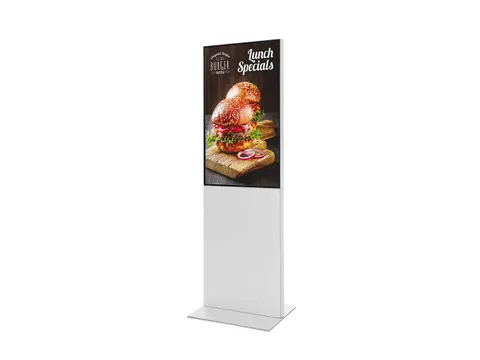 Digitale Totem Smart Line Display Wit met 43 inch Samsung scherm