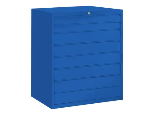 ladekast HxBxD 1000x1023x600mm 8laden RAL7035 front RAL5010