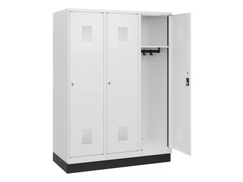 schoollocker,HxBxD 1630x1200x500mm,3vak,vak B 400mm,cil.-slot,sokkel