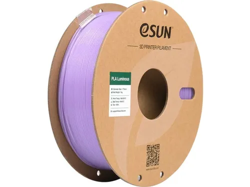 eSUN 3D printer Filament ePLA-Luminous 1,75mm Paars 1kg