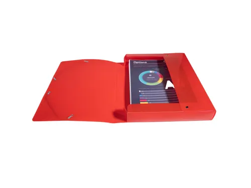 Klasseerdoos IDERAMA PP rug 40mm rood