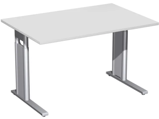 In hoogte verstelbaar bureau,HxBxD 680-820x1200x800mm,blad lichtgrijs