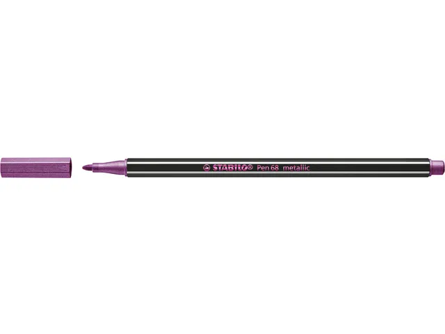 Viltstift STABILO Pen 68/856 medium metallic roze