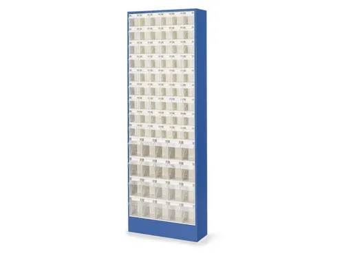 Transparante Magazijnbakken 74Bakken Abs-Kunststof Corpus Ral5010