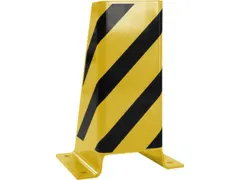 aanrijdbescherming voor stelling,U-profiel,HxB 400x165mm,geel/zwart