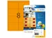 HERMA 5145 Gekleurde etiketten A4 99,1x67,7mm Neon Oranje 160 stuks