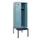 locker met bank,HxBxD 1950x600x815mm,2vak,vak B 300mm,cilinderslot