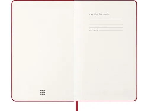 Agenda 2027 Moleskine 12M Weekly 7dag/1pagina large hc scarlet red