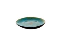 Palmer Lotus Bord 20,5 cm Turquoise Zwart Stoneware 12 Stuks