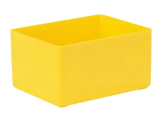 Inzetbak HxLxB 54x106x80mm Polystyreen Geel 50 stuks - 1