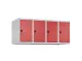 opzetkast,v. locker,4vak.,vak B 300mm,HxBxD 500x1200x500mm