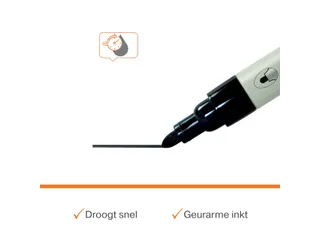 Whiteboardmarker Nobo ronde punt 3mm zwart - 7