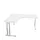 bureau in vrije vorm,HxBxD 740x1600x1600mm,vrije vorm,Bl-wit