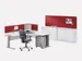 bureau in vrije vorm,HxBxD 740x1400x1400mm,vrije vorm,CC-zwart