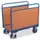 Platformwagen 500kg Laadvlak 1260x760mm 2 Zijwanden Ral 5010 Beuken