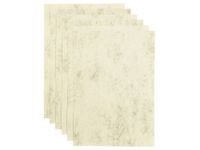 Kopieerpapier Papicolor A4 200gr 6vel marble ivoor