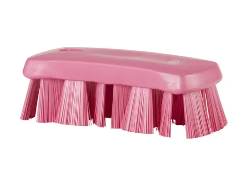 Vikan 3891-1 UST Kleine Werkborstel Harde vezel 176mm Roze