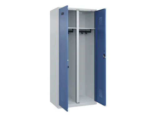 locker voor scheiding van kleding,HxBxD 1850x800x500mm,2vak
