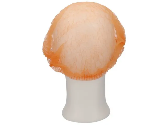 Haarnet CMT clip non-woven M 49cm PP oranje 100 stuks