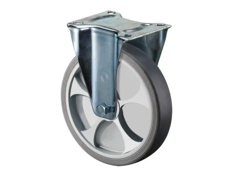 bokwiel,draagverm. 100kg,TPE-banden,Ø 80mm,wiellager,velg kunststof