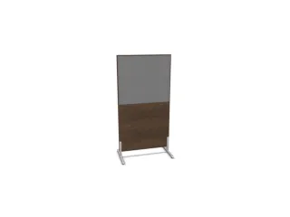 scheidingswand,HxB 1545x800mm,NV bruin hickory,BN8078-grijs - 1