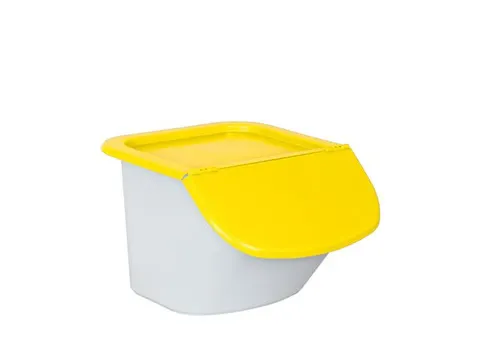 ingrediëntendispenser,HxBxD 280x400x440mm,15l,PP,bak/deksel wit/geel