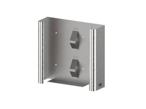 CMT Swoosh handschoendispenser Duo in breedte verstelbaar RVS