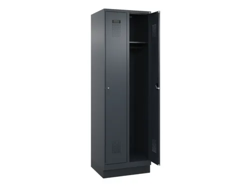 locker,HxBxD 1950x600x500mm,2vak,vak B 300mm,cil.-slot,sokkel