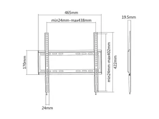 TV wandsteun ACT 32 tot 55 inch VESA - 8