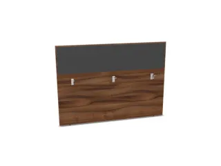baliepaneel bureau aanbouw achter NP-tiepolo nut antraciet 1600mm - 1