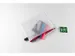 etui B6 PVC-vrij transparant met rode rits