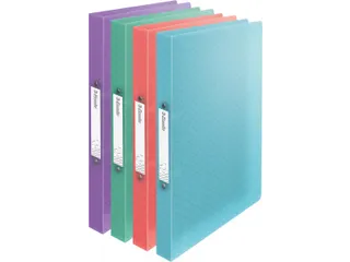 Colour'Breeze ringmap, 2 ringen, PP, ft A4, met soepele kaft Assorti - 1