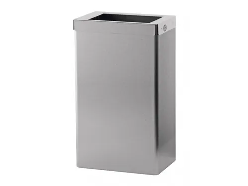 Afvalbak 22 Liter Open RVS anti-fingerprint coating
