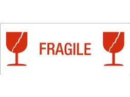 Etiket Fragile 150x60mm Rol 500 Etiketten