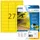 HERMA 8031 Weervaste Folie-etiketten A4 63,5x29,6mm Geel 675 stuks