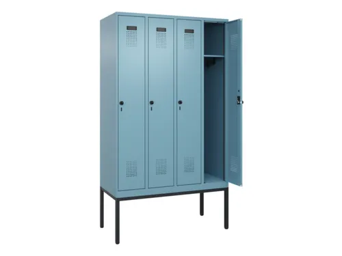 locker,HxBxD 2120x1200x500mm,4vak,vak B 300mm,draaigrendel