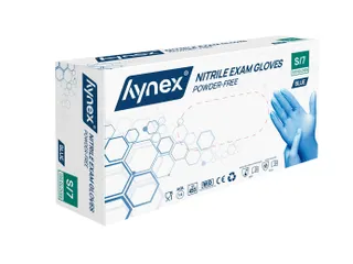 Handschoen Hynex Maat S nitril 100stuks blauw - 2