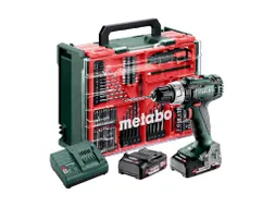 Accu-klopboormachine set 18V 2 x 2AH Li-Power, Acculader SC 30, Kunsts