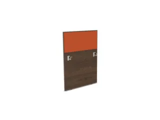 baliepaneel bureau aanbouw links 800mm NV bruin hickory BN3012-oranje - 1