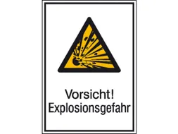 waarschuwings-combibord,v. binnen/buiten,Pas op! Explosiegevaar