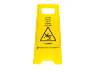 waarschuwingsbord Caution Easy Absorb tweezijdig, opvouwbaar. - 4