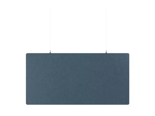 Akoestisch PET-vilt rechthoekig plafondpaneel 60x120cm Blauw