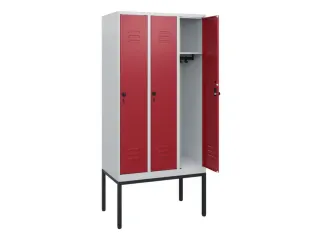 locker,HxBxD 1950x900x500mm,3vak,vak B 300mm,draaigrendel - 2