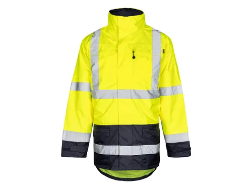 OXXA Alberto 0980 parka maat M fluorgeel marineblauw