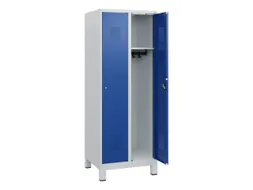 schoollocker,HxBxD 1630x600x500mm,2vak,vak B 300mm,cil.-slot,voeten