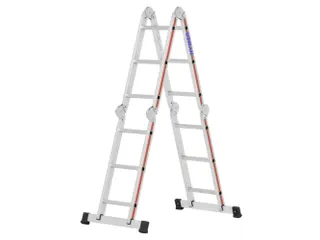 multifunctionele vouwladder,4x3,sporten,balk L 3,47m,aluminium - 1