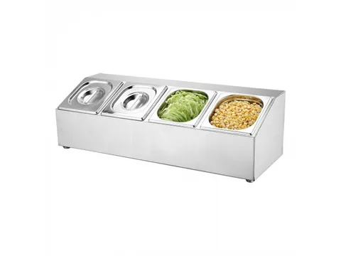 Emga Gastronorm garneerunit Bar 4x 1/6 GN 100mm