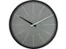 Wandklok nXt Gray Ø 40cm grijs streepaanduiding