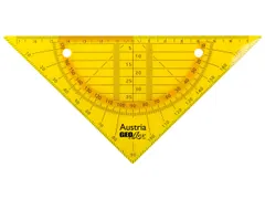 Geodriehoek Aristo GEOflex 14cm flexibel Neon oranje