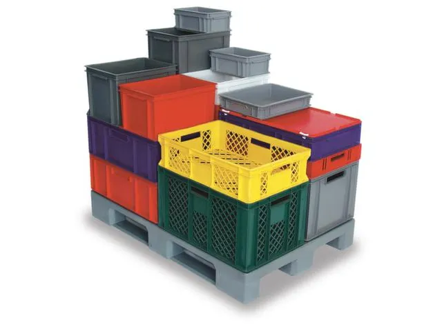 Euronorm Stapelkrat Hxlxb 75x600x400mm 14liter Grijs